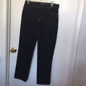 Gloria Vanderbilt dark blue jeans